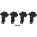 JSP Manufacturing Black Plastic Pontoon Boat Square Rail Fender Adjuster Clip 4 Pack - Buy Online on GoSupps.com