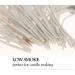 100pcs/lot Candle Wicks Coated with Natural Soy Wax - Low Smoke, Cotton Threads Woven with Paper - Candle DIY Supplies (8 inch) - Buy Online on GoSupps.com