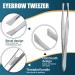 Ohsilv Silver Tone Stainless Steel 3.5" Length Tweezer for Eyebrow - Buy Online on GoSupps.com
