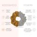 KOOSHOO Organic Cotton Scrunchies Set - Washable & Durable Hair Accessories - Fair Trade, Vegan - 2ct Cappuccino - Buy Online on GoSupps.com