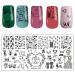 Budoci 6er Nagel Stamping Set | Nail Art Kit with Plates Stamp & Scraper for French Nail Designs - Animal Lace Geometry & More - Buy Online on GoSupps.com