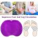 Simuer Foot Scrubber Cleaner Massager - Silicone Exfoliating Bath Mat for Dead Skin - Non-Slip with Suction Cups | Improves Foot Circulation & Reduces Pain - Purple - Buy Online on GoSupps.com