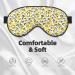 Tropical Lemon Print Sleep Masks - Comfortable Super Soft Eye Mask with Adjustable Strap - Lightweight for Home & Travel - Buy Online on GoSupps.com