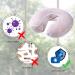 100 Pack Disposable Massage Headrest Covers 14.2 x 13 Inch - White, Non-Sticking & Non-Woven U-Shaped Cradle Cover for Massage Tables - Buy Online on GoSupps.com