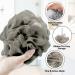 Valby Loofah Exfoliating Bath Sponge Shower Puff Body Poufs Shower Sponge Shower Scrunchie Set of 2 Body Scrubbers (Grey/Mint) - Buy Online on GoSupps.com