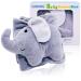 Baby Colic, Gas and Upset Stomach Relief, Baby Heated Tummy Wrap, Infant Swaddling Belly Belt with Soothing Warmth (Elephant)