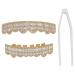 Gold Teeth Decoration Set - Hip Hop Style Brace for Halloween, Cosplay, Party - Unisex Gift Option - Buy Online on GoSupps.com