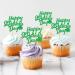 Keaziu 24 Pack Happy St. Patrick's Day Cupcake Toppers Lucky Four Leaf Shamrock Hat Cupcake Picks For Irish Festival Baby Shower Birthday Party Supplies Decoration 4 Black-12-new - Buy Online on GoSupps.com