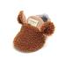 LACOFIA Baby Boys Girls Anti-Slip Soft Sole Winter Warm Booties 6-12 Months Brown