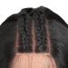 Joedir 13x4x4 Lace Front Wig - Long Straight Black Wig with Baby Hair Synthetic High-Temperature Resistant 180% Density - 76 CM - Buy Online on GoSupps.com