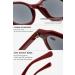 Lanomi Unisex Reading Glasses with Sun Protection & Blue Light Filters - Prescription-Ready Red Frame Gray Lens 3.0x - Buy Online on GoSupps.com
