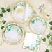 Kenntsh Green Paper Plates Set for 24 People Paper Sage Green Paper Plates and Napkins Cups Set for Birthday Party Supplies Wedding - Buy Online on GoSupps.com