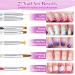 Melliex 9-Piece Nail Art Brush Set | Acrylic Gel Nail Brushes & Dotting Pen Kit for Perfect Nail Designs - Buy Online on GoSupps.com