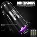 Zashmart UV Torch 87MM L 9LED Torch 395 NM Black Flashlight Powerful UV Light Pets Urine Detector 26MM DIA Ultraviolet Light Cat Bed Dog Bed Dry Urine Detector 3xAAA Portable Batteries (Included) - Buy Online on GoSupps.com