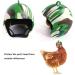 Chicken Helmet Headgear - 3-Piece Plastic Pet Protection Helmets for Chickens & Ducks - Adorable Durable 3 Colors - Buy Online on GoSupps.com