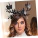 FOMIYES Antler Headband Elf Headband Black Antler Crown Elk Headband Antlers Horns Headband Antler Hair Hoop Cosplay Horns Headpiece Head Bandana Head Bands Halloween Party Headband Cloth 33.00X29.00X14.00CM Black - Buy Online on GoSupps.com