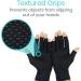 Vive Copper Arthritis Gloves Black - Fingerless (X Small) | Pain Relief for Arthritic Hands - Buy Online on GoSupps.com