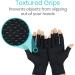 Copper Infused Fingerless Arthritis Gloves for Men & Women - Therapeutic Compression for Swelling, Carpal Tunnel, Tendonitis, Edema & Finger Pain - Non-Slip Comfort - Medium Size - Buy Online on GoSupps.com