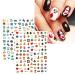 JMEOWIO Poker Nail Art Stickers - 8 Sheets Self-Adhesive Decals in Black Red Heart Design | Nail Supplies Decoration Accessories - Buy Online on GoSupps.com