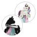 Hi-Fot 4pcs Curls Hair Extension Clips | Colorful Unicorn Party Hair Accessories for Girls - Buy Online on GoSupps.com