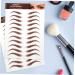 MUSISALY 5 Sheets Eyebrow Stickers Eyebrows Makeup Sticker Peel off Eyebrow Sticker Eyebrow Waterproof - Buy Online on GoSupps.com