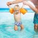 Vicloon Baby Swimming Trousers - Reusable Adjustable Diaper for Children 0-3 Years | Blue Pirate Ship/Waves - 2PC - Buy Online on GoSupps.com