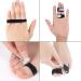 Fhioevt 10-Piece Finger Splint Set | Adjustable Velcro Trigger Finger Protection for Middle Index and Ring Finger | Ideal for Osteoarthritis - Black (Large) - Buy Online on GoSupps.com