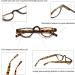 Hubeye Crescent Glasses - Leopard Print Semi-Frame Reading Aid for Men & Women - 2.50 Diopters with Glasses Holster - Buy Online on GoSupps.com