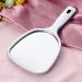 Lurrose Double Side Handheld Wall Hanging Makeup Mirror - 2X and 3X Magnification, Round Silver Mirror - Buy Online on GoSupps.com