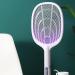 Electric Fly Swatter Racket Powerful Swatter 2 in 1 Electric Fly Killer Rechargeable Killer Lamp Portable Fly Killer Lamp for Indoor and Outdoor (White) - Buy Online on GoSupps.com
