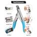 Kalolary Dual Nail Forms Set | 120PC Stiletto Nail Tips + 10 Blue Nail Clips Nail File & UV Gel Brush for Professional Nail Art Extension - Buy Online on GoSupps.com