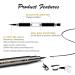 LOKFAR Double-headed Liquid Eyeliner Stamp Pen Set - 6 Pcs Waterproof Eyeliner Pencil for Women - Long-Lasting Eye-liner Stencils - Triangle Star Moon Heart Flower Smiley - Buy Online on GoSupps.com