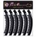 RC Roche 6-Pack Vintage Black Banana Hair Clips - Thick Teeth Holders for Medium Hair - Buy Online on GoSupps.com