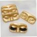 10Pcs Face-Shaped Eyelash Trays - Portable PVC Packaging Box for False Eyelashes | Gold Lash Holder - Buy Online on GoSupps.com