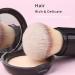 ENZO KEN Mini Retractable Makeup Brush - Small Kabuki Travel Blush Cosmetic Powder Brush with Dustproof Lid (Black/Walnut) - Buy Online on GoSupps.com