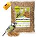 Flourworms dried 1.2kg 7800ml of insect snack for birds fish turtles rodents and reptiles bird feed wild birds all year round squirrel feed hedgehog feed mealworms 1.2 kg (1 Pack)