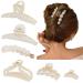 6 Pack Women Hair Claw Clips Non-slip Hair Catch Jaw Clamp Strong Hold Hair Styling Accessories for Girls