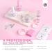 Saviland French Tip Nail Stamp Kit - 10PCS Tools with White & Pink Gel Polish Replaceable Stamper & Scraper for Perfect French Manicure - Buy Online on GoSupps.com