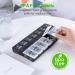 Large Weekly Pill Organizer 2 Times a Day - Gelibo Day Night XL Pill Cases for Vitamins and Supplements - Buy Online on GoSupps.com