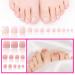 Nuorest 138pcs Short Square Flower Press On Toe Nails - Pink Full Cover Acrylic Toenails for Women & Girls - Buy Online on GoSupps.com