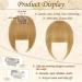 Sofeiyan 100% Remy Human Hair Clip-In Bangs | Natural Warm Blonde Fringe Extensions for Women - Buy Online on GoSupps.com