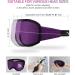 Musicozy 3D Breathable Silk Sleep Mask for Men and Women - Light Blocking Eye Cover for Travel, Office, Nap - Pink & Purple 2 Pack - Buy Online on GoSupps.com