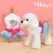 Yikeyo Set of 2 Dog Dresses for Small Dogs - Lace Tutu Vest Skirts for Yorkie Chihuahua - Princess Costume Clothing - Green & Pink Large - Buy Online on GoSupps.com