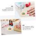 Mikinona Nail Display Board Nail Showing Board Nail Color Mixing Plate Nail Polish Plate Nail Art Manicure Nail Building Gel Nail Gel Nail Tips Display Holder Zinc Alloy Nail Plate Cosmetic 7.9X7.9X1.2CM Golden - Buy Online on GoSupps.com