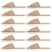 Exceart 6 pairs non-slip slippers made of cotton and linen disposable house shoes for hotels slippers for men travel-to-one-way house shoes sandals for men mop fabric travel at home