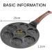 ZPRMMN 7 Holes Egg Frying Pan Multifunction Hamburger Steak Non Stick Pan Cooking Pan Cooking Utensils 7 holes Wooden Handles - Buy Online on GoSupps.com