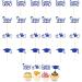 Raxove 2023 Cupcake Toppers - Graduation Theme Cupcake Toppers Class of 2023 Graduation Cupcake Toppers Diploma Grad Caps Cake Toppers Picks for Graduation Blue - Buy Online on GoSupps.com