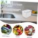 Mipcase Plastic Washing Basket Fridge Food Container 3pcs Fridge Food Drainage Box Convenient Practical Food Sealing Box Kitchen Food Box Vegetables Colanders Strainers - Buy Online on GoSupps.com