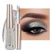 Anglicolor Eyeshadow Glitter Eyeshadow Shimmer Eye Shadow Liquid Eyeshadow Glitter Liquid Eye Shadow Sparkling Eye Makeup Tool Best Gift For Women Girls (07#Silver)