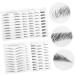 DOITOOL 30 sheets Hair-like Tattoos D Waterproof Imitation Sticker Brow False Temporary Eyebrow Eyebrows 21.5X14cmx3pcs Blackx3pcs - Buy Online on GoSupps.com